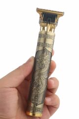 Vintage Görünümlü Güçlü 4 Farklı Başlıklı USB ŞarjlI Manuel Tıraş Makinası