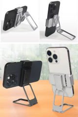 Tüm Telefon Modelleriyle Uyumlu 360 Derece Dönen Metal Telefon Standı ve Braketi